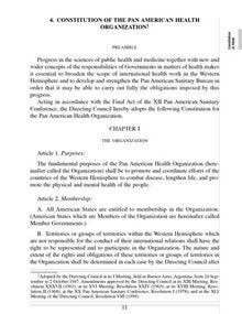 Constitution of the Pan American Health Organization