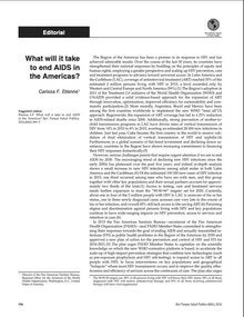 What will it take to end AIDS in the Americas?