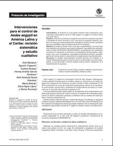 Intervenciones para el control de Aedes aegypti en América Latina y el Caribe: revisión sistemática y estudio cualitativo (Spanish only)