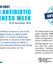 World Antibiotic Awareness Week 2015 - Postcard (1)
