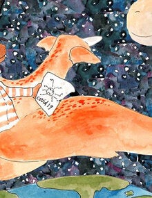 Child on flying creature