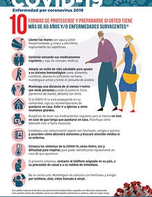 Infografía personas mayor y COVID-19