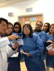 La Licda. Miriam Barrera fue la delegada del Ministerio de Salud Pública y Asistencia Social de Guatemala para ser capacitada en diagnóstico de COVID-19