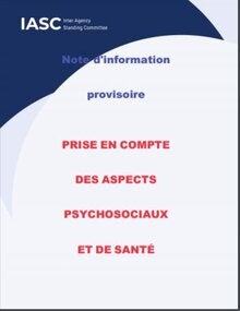 Note d'information provisoire: Prise en compte des aspects psychosociaux et de santé mentale de l'épidémie de COVID-19