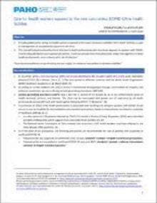 Care for health workers exposed to COVID-19