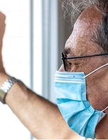 Health worker visits homes