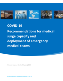 COVID-19: Recommendations for medical surge capacity and deployment of EMT