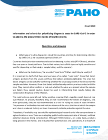 SARS-CoV-2- health systems