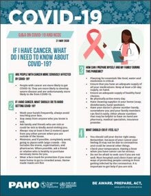 Fact-sheet: If I have Cancer, what do I need to know about COVID-19? 21 May 2020