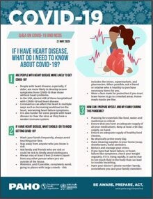Fact-sheet: If I have Heart Disease, what do I need to know about COVID-19? 21 May 2020