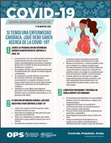 Si tengo una enfermerdad cardíaca, ¿qué debo saber acerca de la COVID-19?, 21 de mayo del 2020