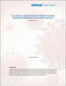 Guia para os cuidados críticos de pacientes adultos graves com COVID-19