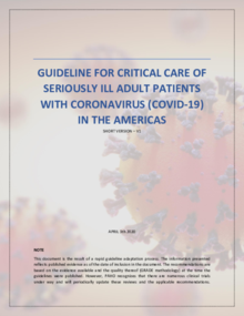 Guidelines for Critical Care of Seriously Ill Adult Patients with COVID-19