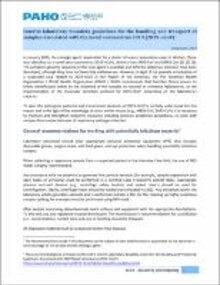 Interim laboratory biosafety guidelines - COVID-19