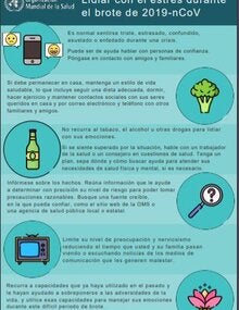 Infografía: Lidiar con el estrés durante el brote de 2019-nCoV