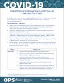 COVID-19: Recommendations of Protective Measures for Sanitation Workers. Waste Water, Municipal Waste, Recycling, and Healthcare Waste, 11 May 2020