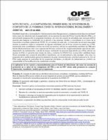 Cubierta. Nota técmoca sobre la adaptación del primer nivel de atención en el contexto del COVID-19