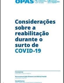 Considerações sobre a reabilitação durante o surto de COVID-19
