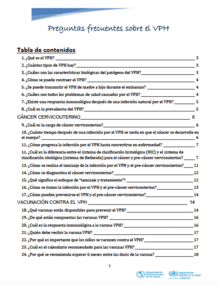 preguntas frecuentes VPH