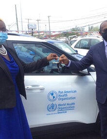 PAHO donation of vehicle to Antigua and Barbuda