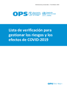 Lista de verificación para gestionar los riesgos y los efectos de la COVID-2019