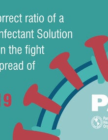 Mixing a chlorine disinfectant solution