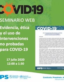 EEvidencia, ética y el uso de intervenciones no probadas para COVID-19