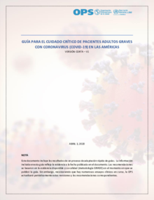 Guía para el cuidado crítico de pacientes adultos graves con Coronavirus (COVID-19) 