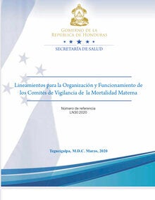Lineamientos para la Organización y Funcionamiento de los Comités de Vigilancia de la Mortalidad Materna, Honduras