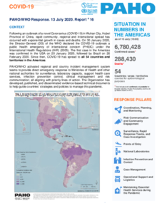 COVID-19 - PAHO/WHO Response, Report 16