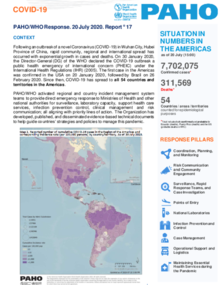 COVID-19 - PAHO/WHO Response, Report 17 