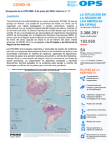 COVID-19 - Respuesta de la OPS/OMS Reporte 11 