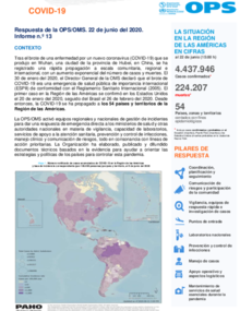 COVID-19 - Respuesta de la OPS/OMS Reporte 13