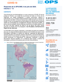  COVID-19 - Respuesta de la OPS/OMS Reporte 15