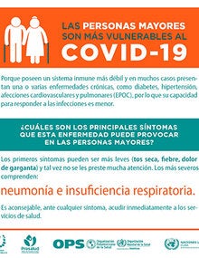 Infografía: Las personas mayores son más vulnerables al COVID-19