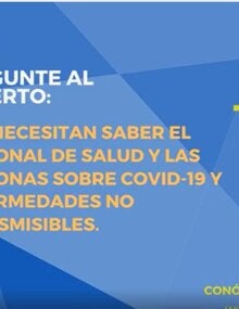 FacebookLive - Pregunte al experto: COVID-19 y Enfermedades no Transmisibles