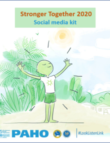 Cover social media kit Stronger Together campaign 2020
