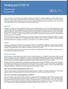 Scientific Brief: Smoking and COVID-19 - 30 June 2020