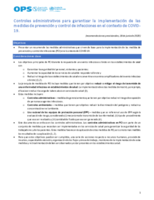 Controles administrativos IPC COVID-19