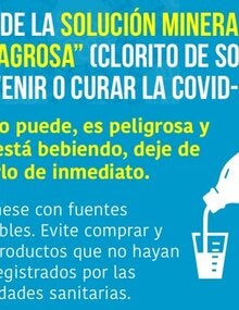 Infografía: ¿Puede la solución mineral “milagrosa”(clorito de sodio)prevenir o curar la COVID-19?