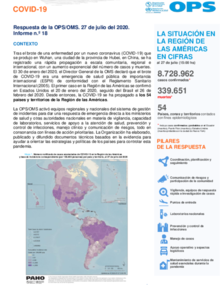 COVID-19 - Respuesta de la OPS/OMS Reporte 18