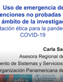 Uso de intervenciones no probadas