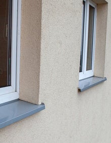 Woman looking out the window