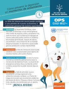 Cómo prevenir la depresión en momentos de aislamiento