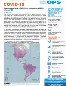  COVID-19 - Respuesta de la OPS/OMS Reporte 26