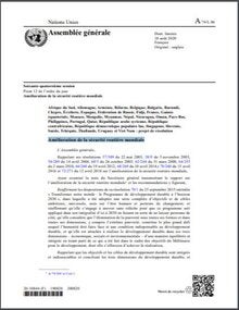 Amélioration de la sécurité routière mondiale -A/74/L.86