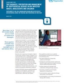 Guidelines for the diagnosis, prevention and management of cryptococcal disease in HIV-infected adults, adolescents and children. Policy brief