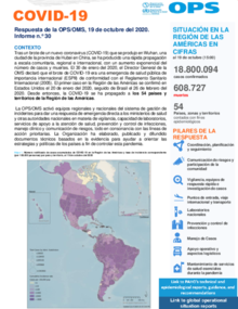 COVID-19 - Respuesta de la OPS/OMS Reporte 30