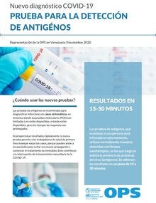 Pruebas para la dectección de antígenos
