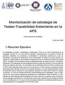 Monitorización de estrategia de Testeo-Trazabilidad-Aislamiento en la APS
